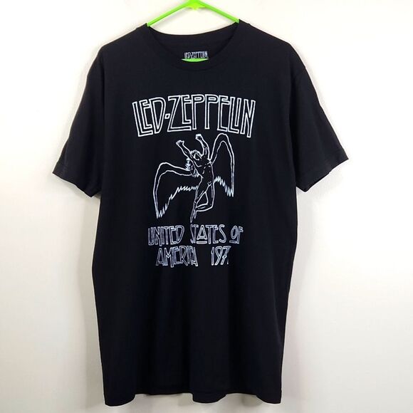 Led Zeppelin Vtg Inspired Icarus Swan United States of America 1977 Tour Tee L - Picture 1 of 4